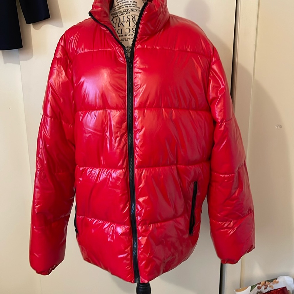 Fashionova Men’s Puffer Jacket - Red